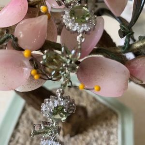 Vintage 925 green amethyst bracelet sapphire